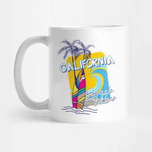 California Beach Vibes Colourful summer  typography Mug